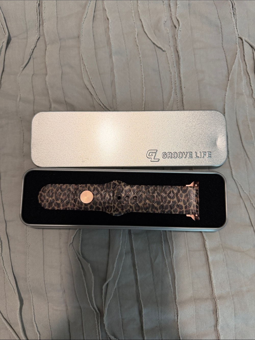 Groove Life Rose Apple Watch Band Animal Print